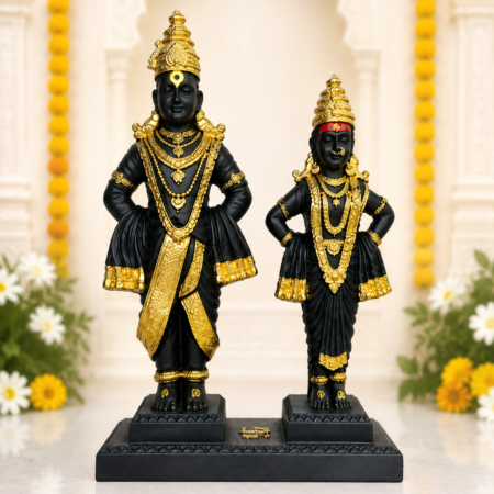 Vitthal Rukmini(Black & Golden)